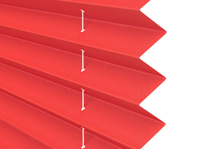 Solaris, Cardinal - Stick Fit Pleated Blind - Image 4